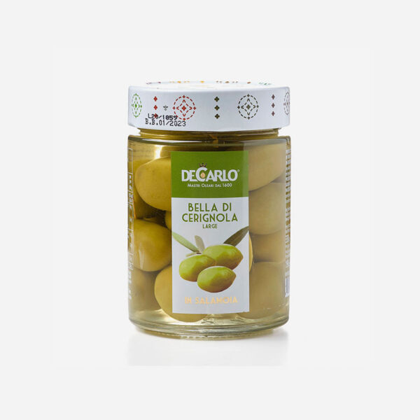 Aceitunas Bella di Cerignola De Carlo 330gr
