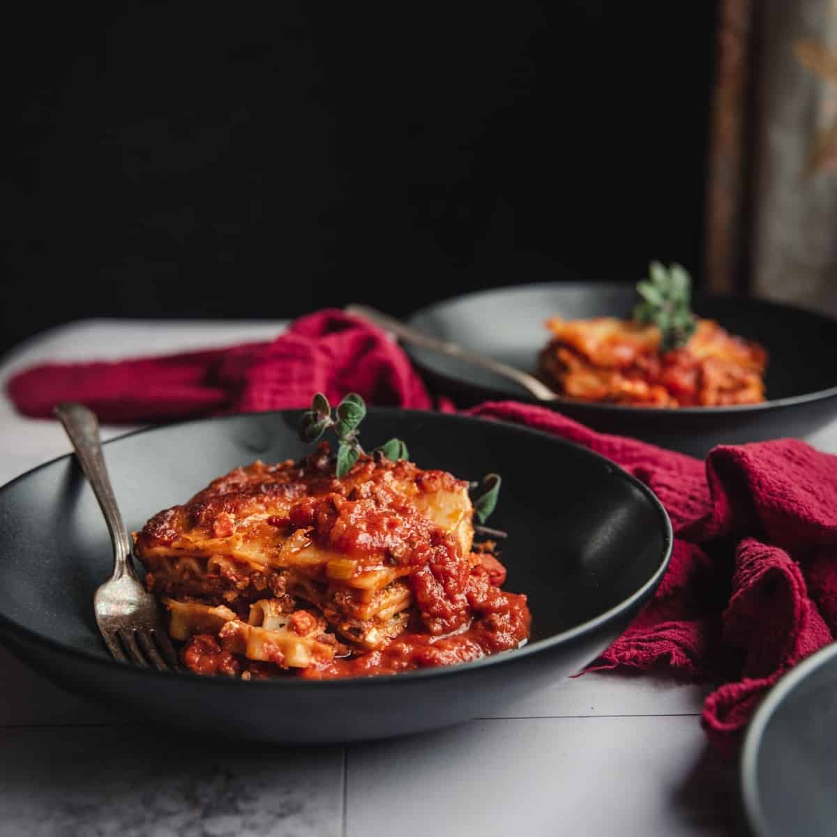Receta lasaña boloñesa italiana — pasta fresca al huevo